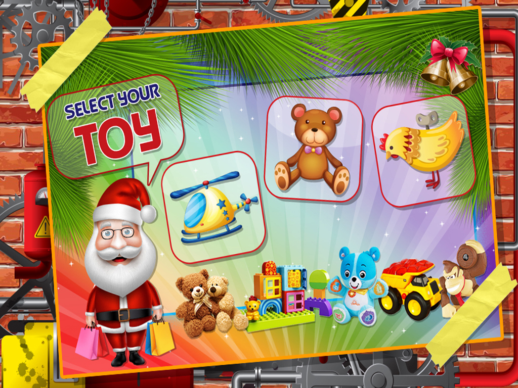 Christmas Toys Factory simulator game - Learn how to make Toys & Christmas gifts in Factory with Santa Claus screenshot 7