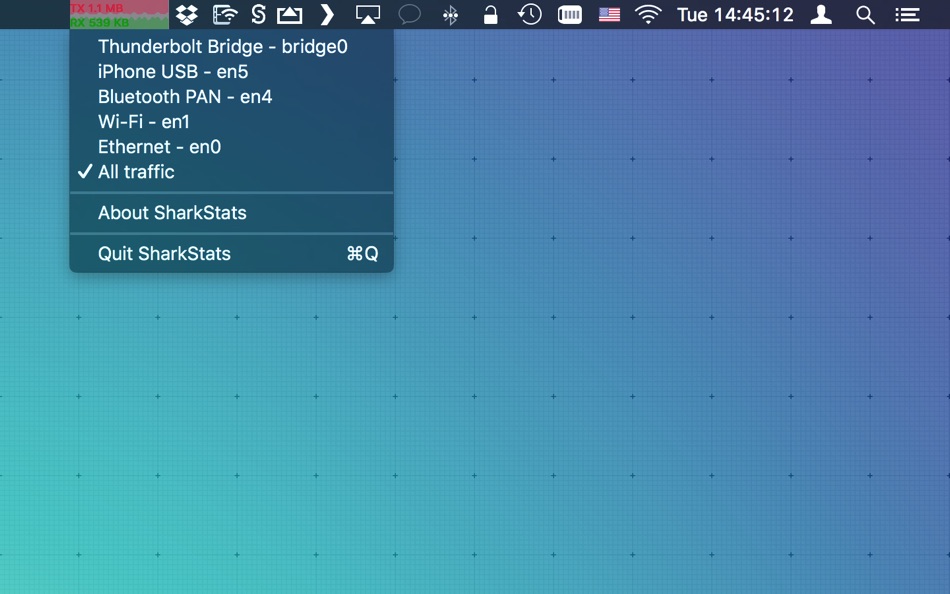 #3. Shark Stats (macOS) Podle: Moshe Gottlieb