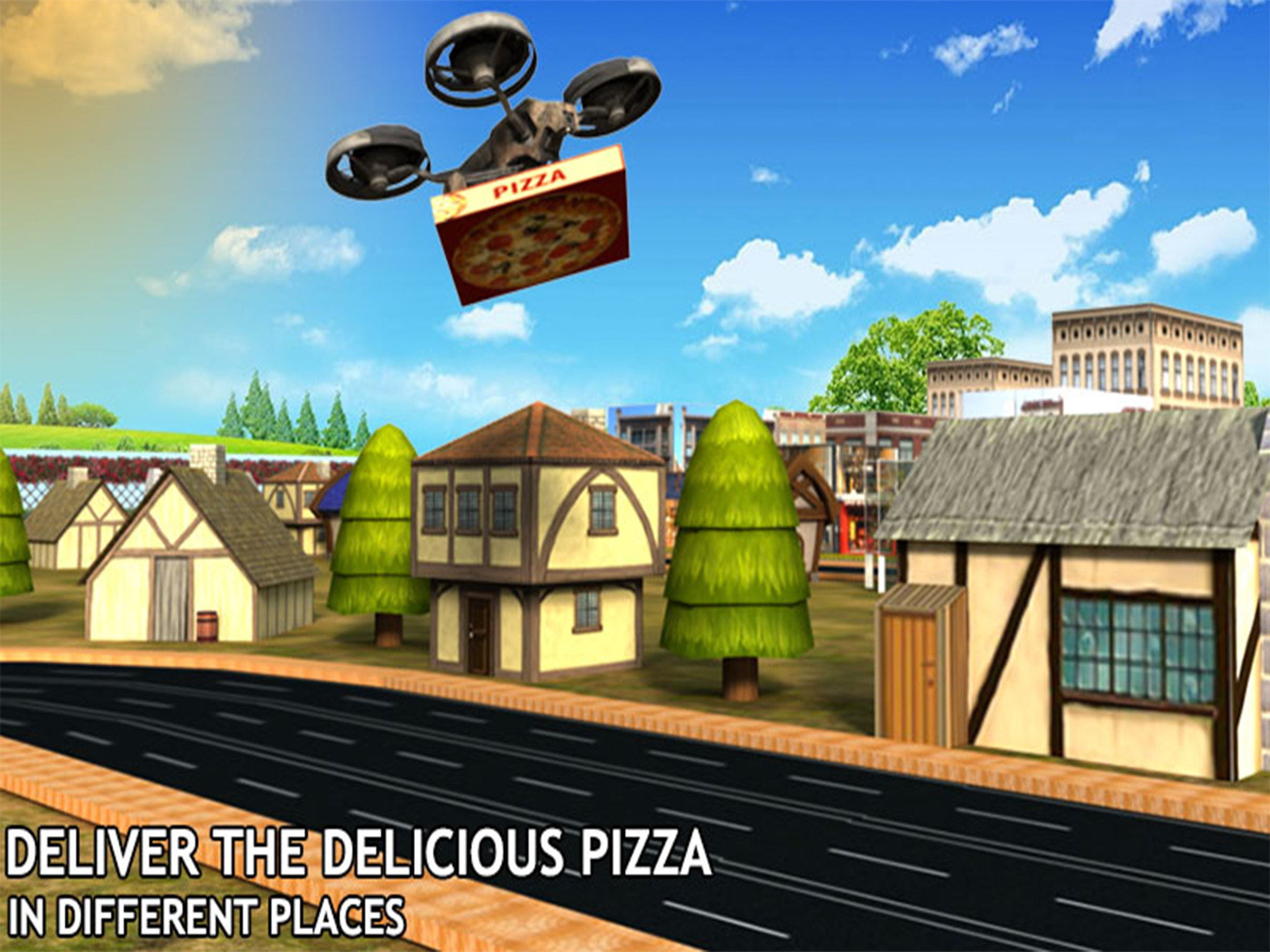 Drone Pizza Delivery Sim screenshot 10