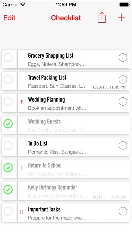 #4. Simple Checklist - To Do List with Task Reminder (iOS) By: Jian Yih Lee