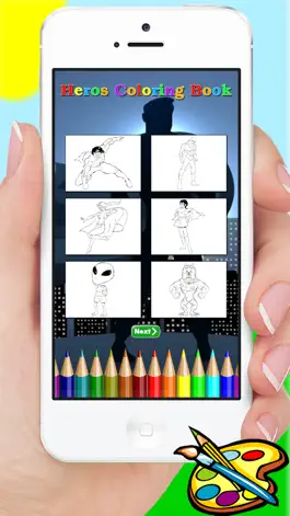 Game screenshot Super Hero Человек Девочка чужеродных & Монстр раскраска для детей apk