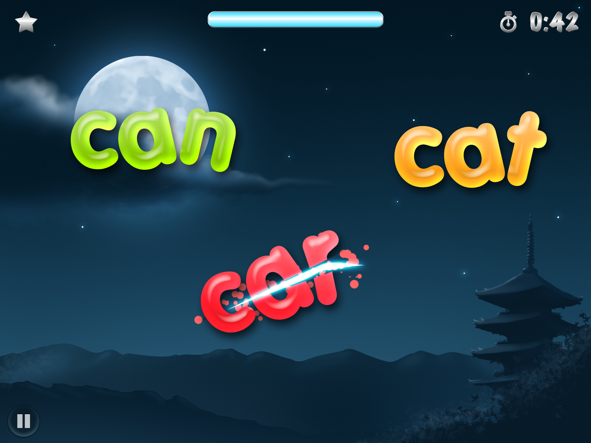 Reading Ninja - The Learn To Read Slicing Game