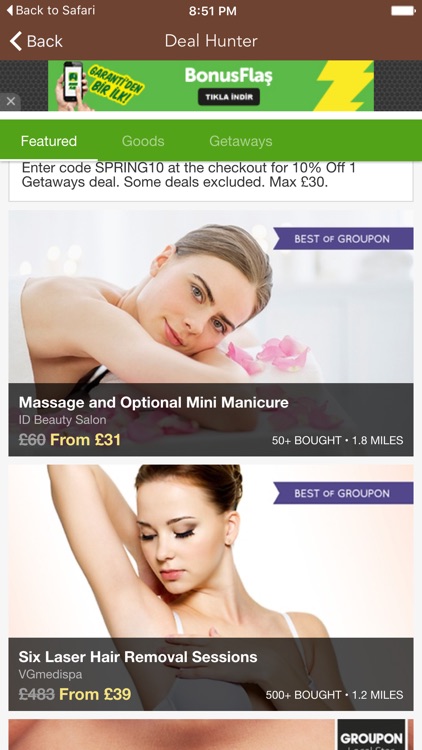 Living Social UK Feel Unique Not On The Highstreet screenshot-3