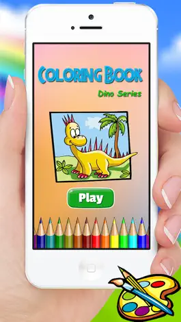 Game screenshot Dinosaur Coloring Book for Kids and kindergarten mod apk