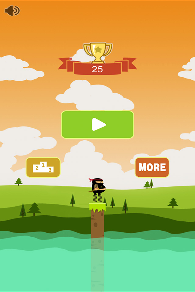 英雄蹦蹦跳忍者必须一次都不能死史上最虐心的兄弟奔跑吧跳跃酷跑弹弹弹小游戏