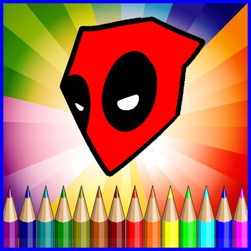 Coloring Games Kids For Deadpool Painting Skill iOS App