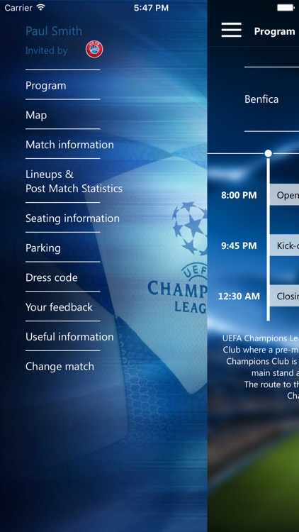 UEFA Champions League Hospitality Guide