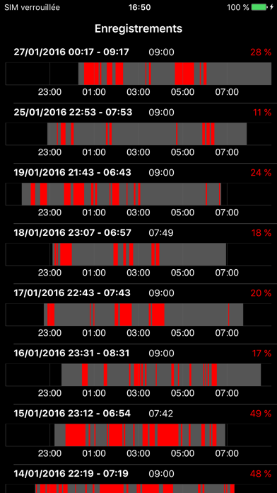 Screenshot #2 pour SnoreClock - Vous ronflez ?