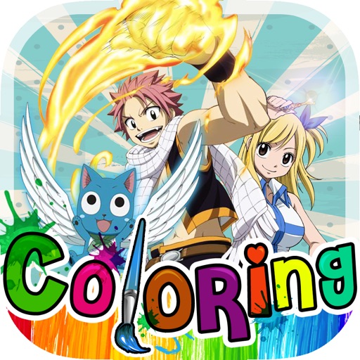 Coloring Book Manga & Anime : Painting on Fairy Tail Free Edition icon