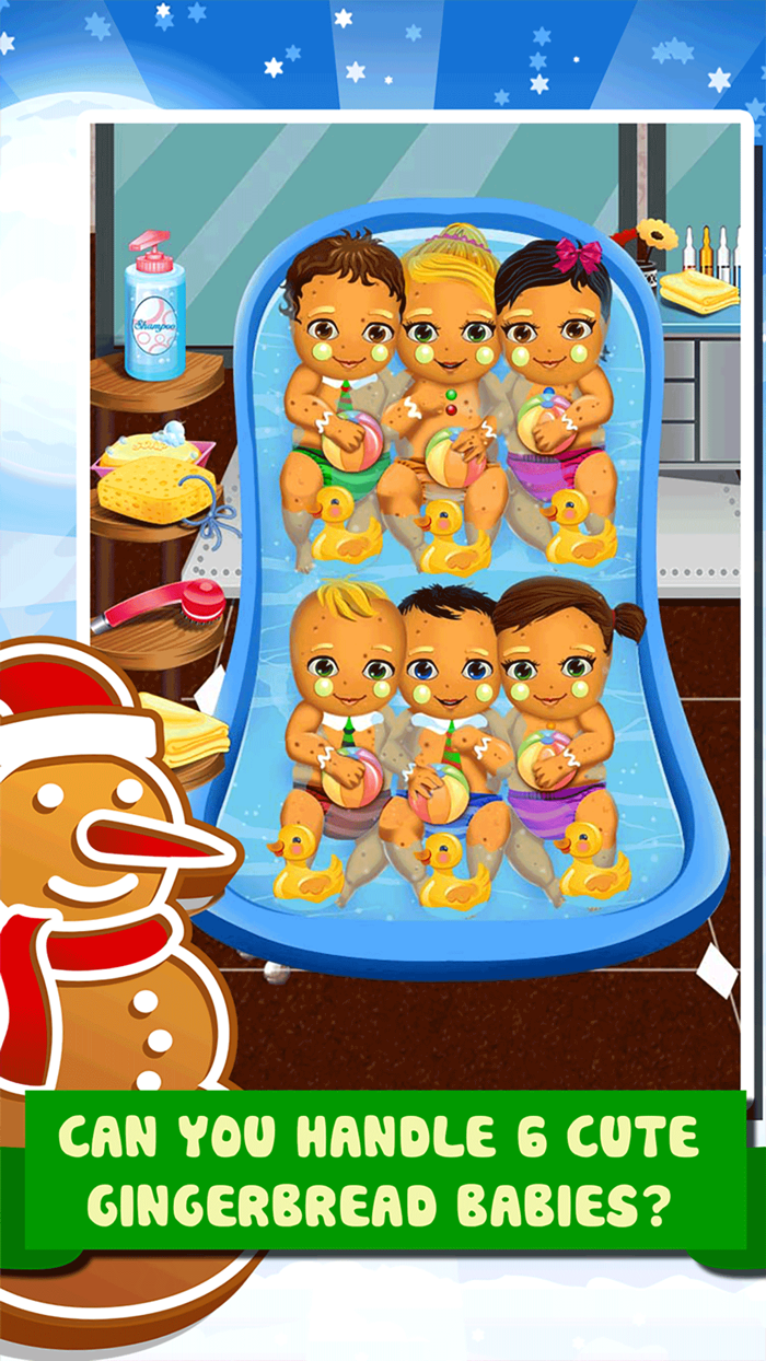Little Christmas Babies Doctor Salon -  Spa Cooking Food Kids Games for Girls