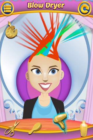 Funky Hair Salon - Kids Fun Style Games FREE screenshot 2