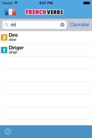 French Verbs conjugator : Learn french conjugation screenshot 3