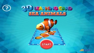 3D LEARNING CARD SEA ANIMALS screenshot #1 for iPhone