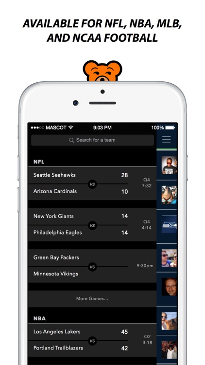 Mascot - Live Sports Chat