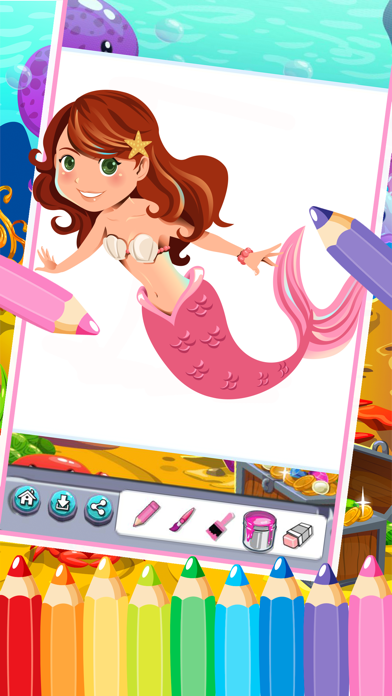 Screenshot #2 pour princesse coloriage jeux de dessin coloriage pour les filles 2
