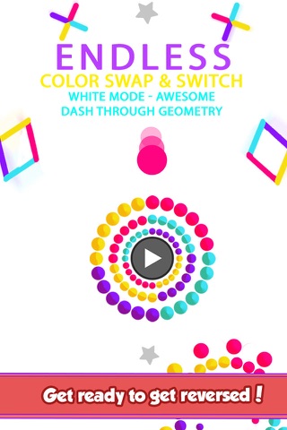 Endless Color Swap & Switch White Mode - Awesome Dash Through Geometry screenshot 2