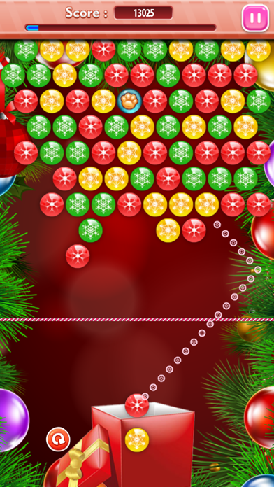 Screenshot #3 pour Boules de Noël - Free puzzle bubble jeu de tir jeu de Saga pour les filles et les garçons