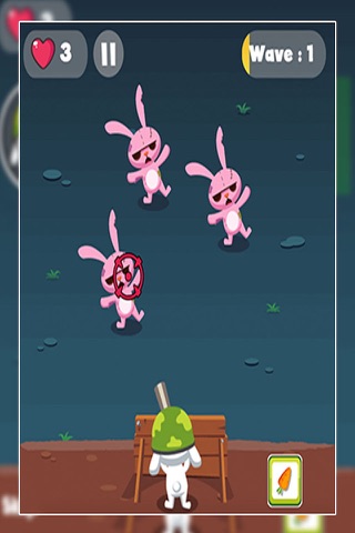 Rabbit Vs Zombie Defense screenshot 2