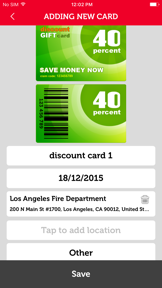 Discount Cards Organizer screenshot