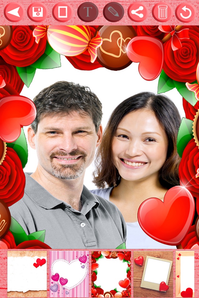 Valentine love frames - Photo editor to put your Valentine love photos in romantic love frames screenshot 2