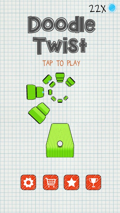 Screenshot #1 pour Doodle Twist - Saut Impossible