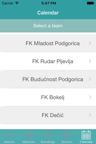 InfoLeague - Information for Montenegrin First Division - Matches, Results, Standings and more screenshot 4