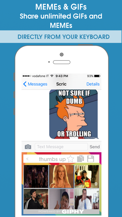 Screenshot #3 pour What2Share - Share Emoji, Gif and Meme from your Keyboard!