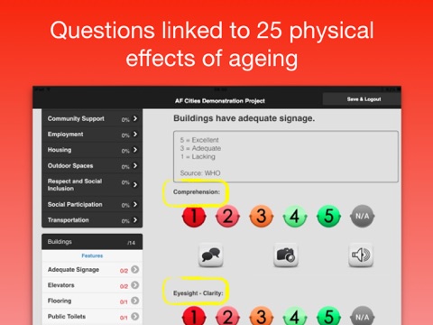 AF Cities - The digital audit using the WHO Age Friendly Check screenshot 2