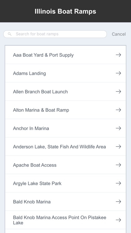 Illinois Boat Ramps & Fishing Ramps