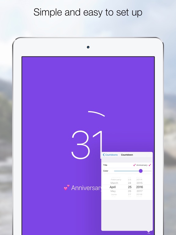 Soon – Simple Daily Countdowns iPad screenshot 4 - Productivity app