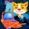 Submarine Kitty Cat Stunt Racer - FREE - Underwater Jump & Dive Reef Rally