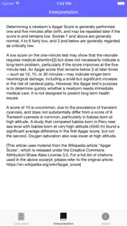 apgar score - quickly test the health of a newborn baby iphone screenshot 3