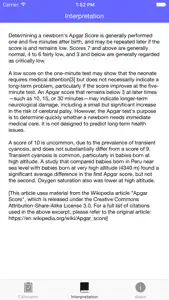 Apgar Score - Quickly test the health of a newborn baby screenshot #3 for iPhone