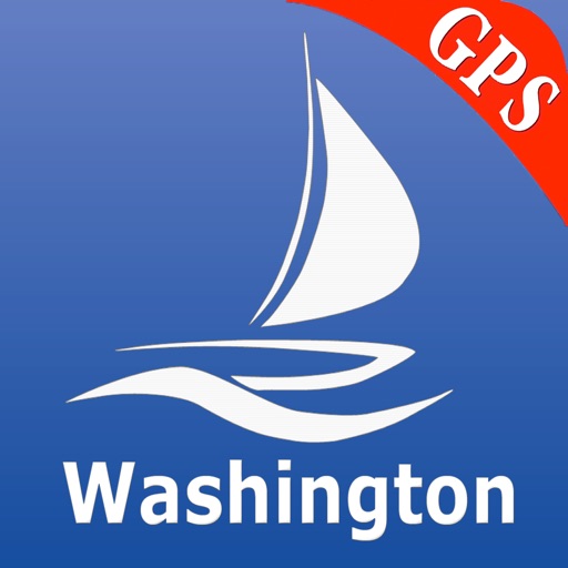 Washington nautical chart GPS: marine & lake gps waypoint, route and track for boating cruising fishing yachting sailing diving