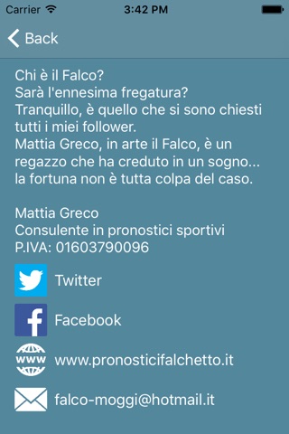 Pronostici del Falchetto screenshot 3