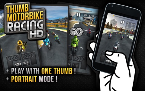 Thumb Motorbike Racing screenshot 4