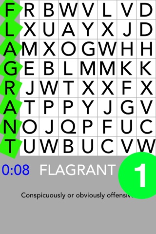 One Word Search - SAT Version screenshot 2