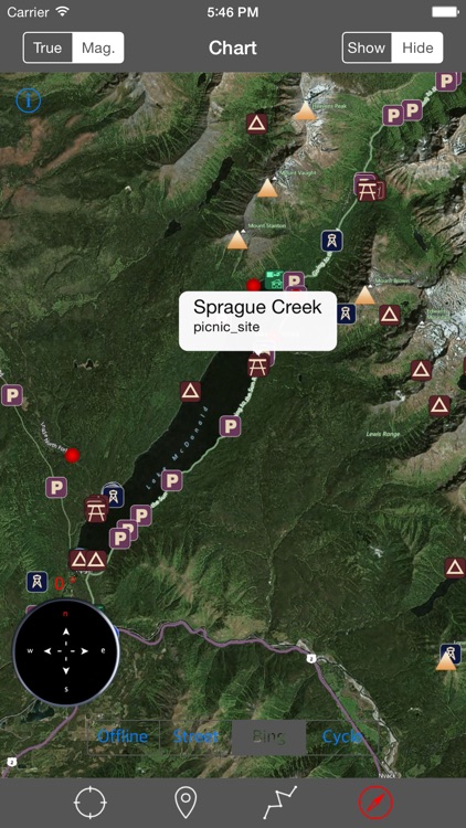 Glacier National Park – GPS Offline Park Map Navigator