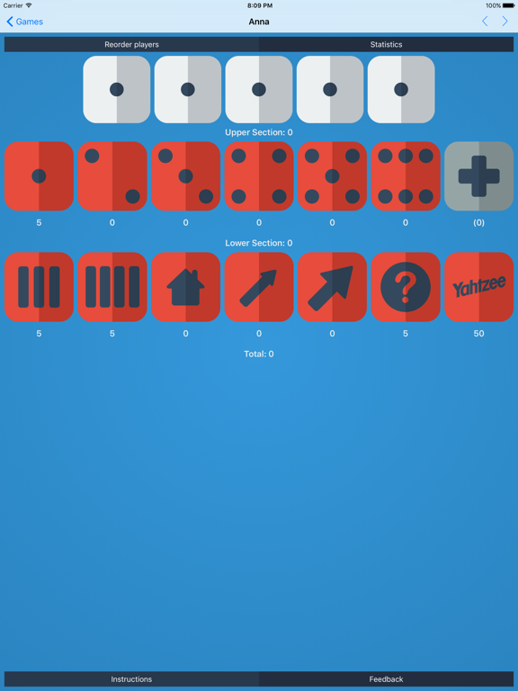 Screenshot #4 pour Yahtzility - Scoresheets for Yahtzee