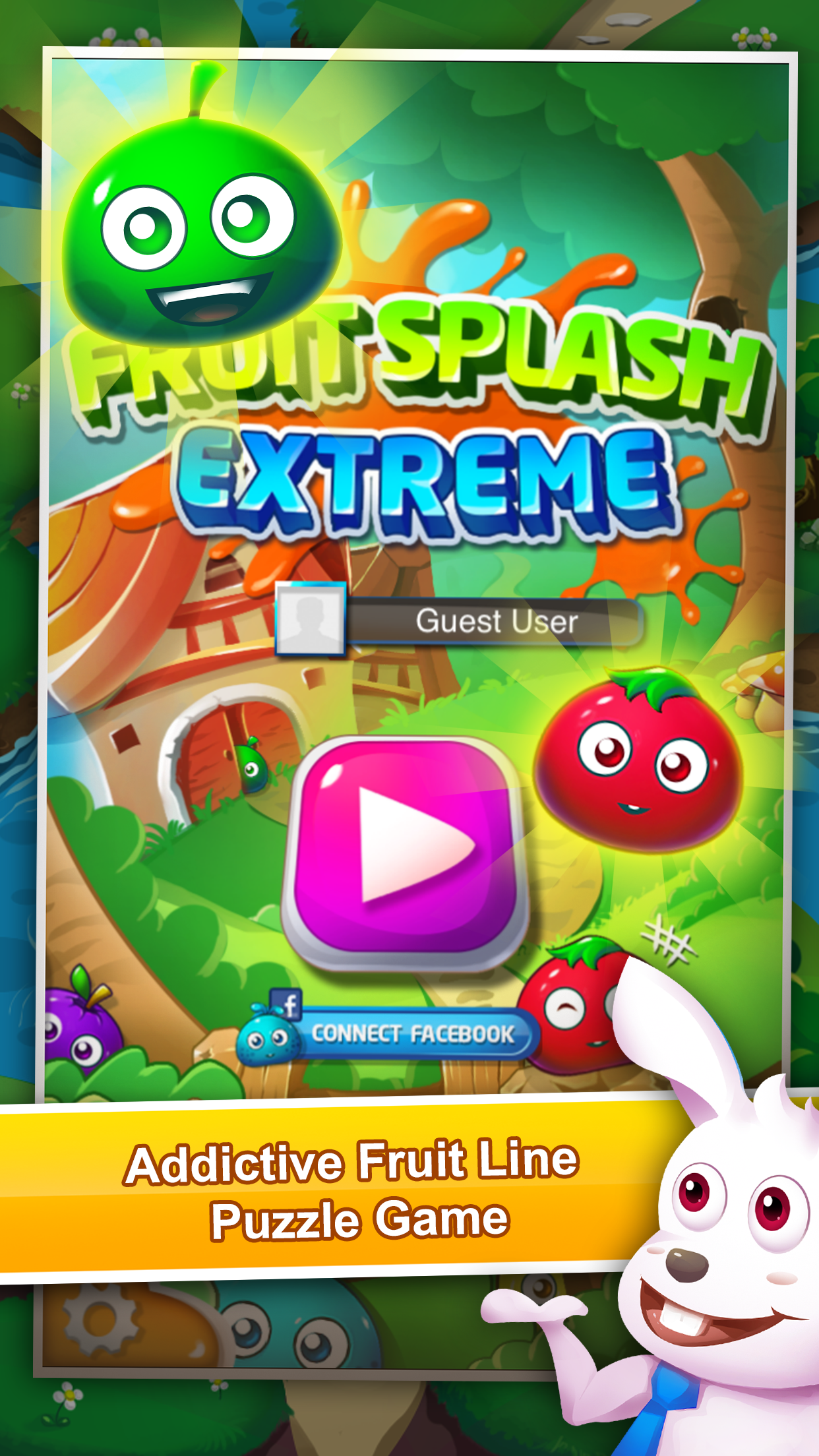 Fruit Splash Extreme: FREE Fruit Line Connect Match-3 Puzzle Game screenshot 3
