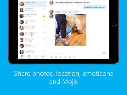 Skype for iPad screenshot 2