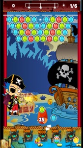 Pirate Prince Treasure Bubble Shooter Pop screenshot #1 for iPhone