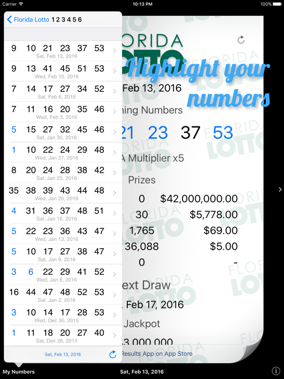 Screenshot #6 pour Florida Lotto Results