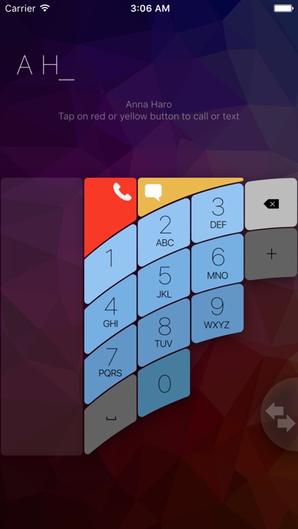 FutureDialer: ergonomic dialer for single-handed use, with fast T9 contact search