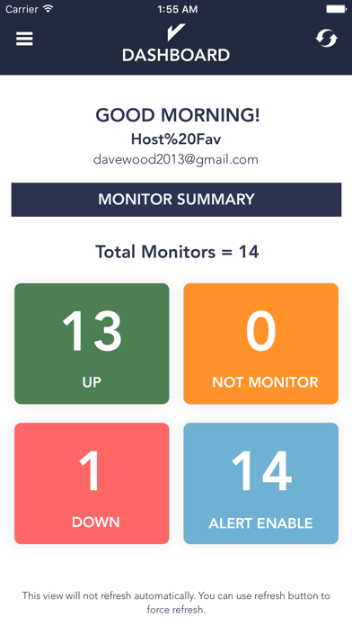 Screenshot #1 pour Uptime - Server Monitor