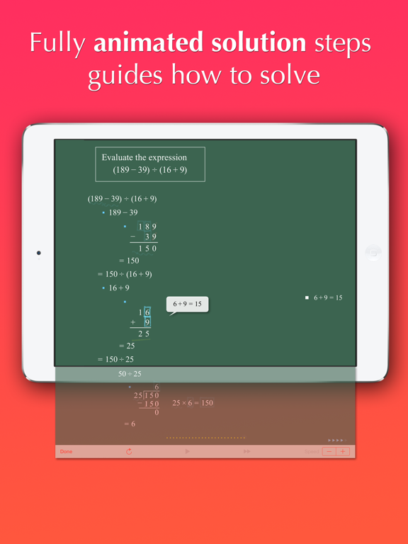 FX Math Junior Problem Solver iPad screenshot 4 - Education app
