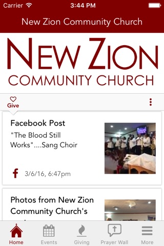 New Zion Community Church screenshot 2