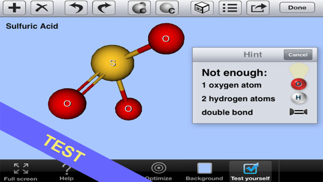 ‎3D Molecules Edit & Test Screenshot