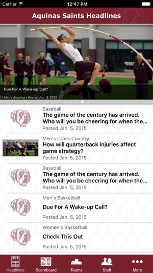 Aquinas College Athletics(圖2)-速報App