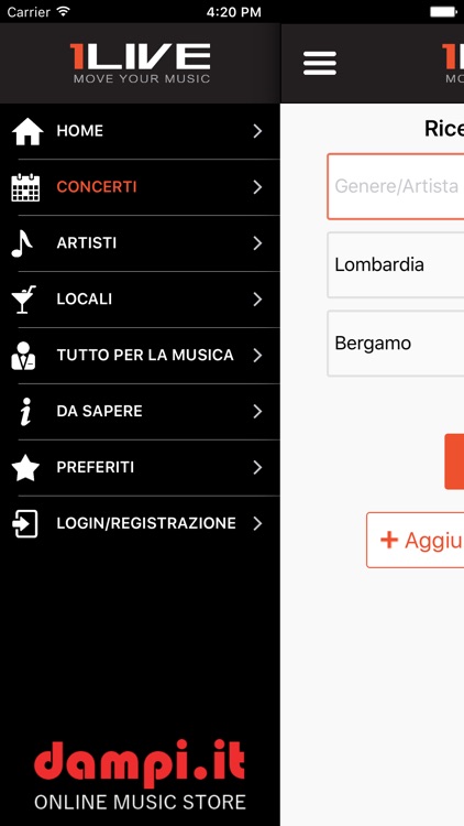 1LIVE - Guida Live Music